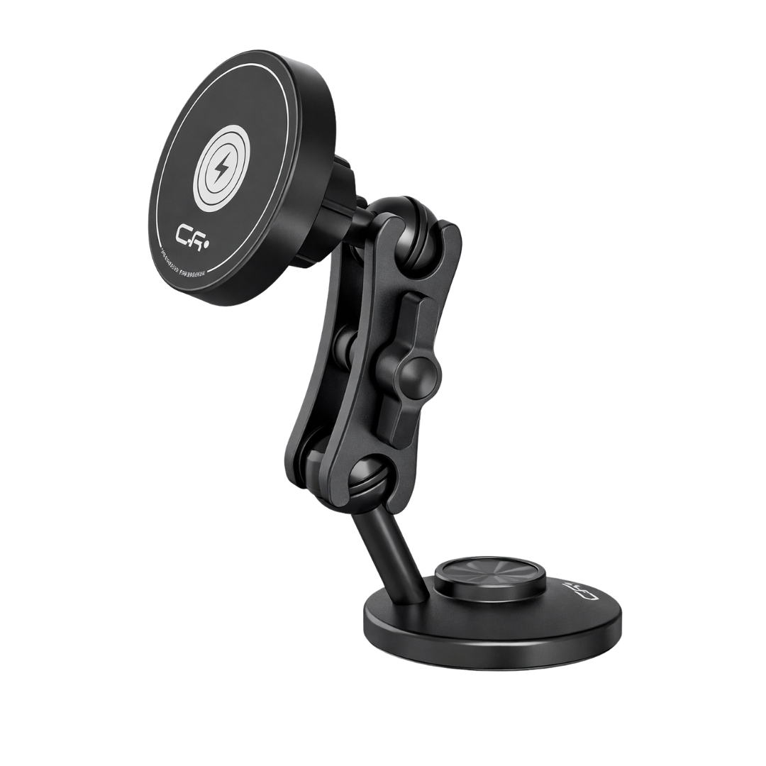 GRXPLORE CX16 MAGNETIC WIRELESS CHARGING PHONE MOUNT FOR DESK