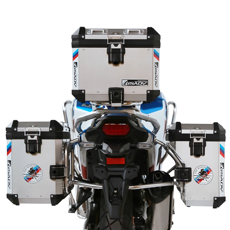 GSADV SIDE&REAR BOX CLASSIC HONDA AFRICA TWIN CRF1100L ADV 2024 SILVER 38L+34L+46L