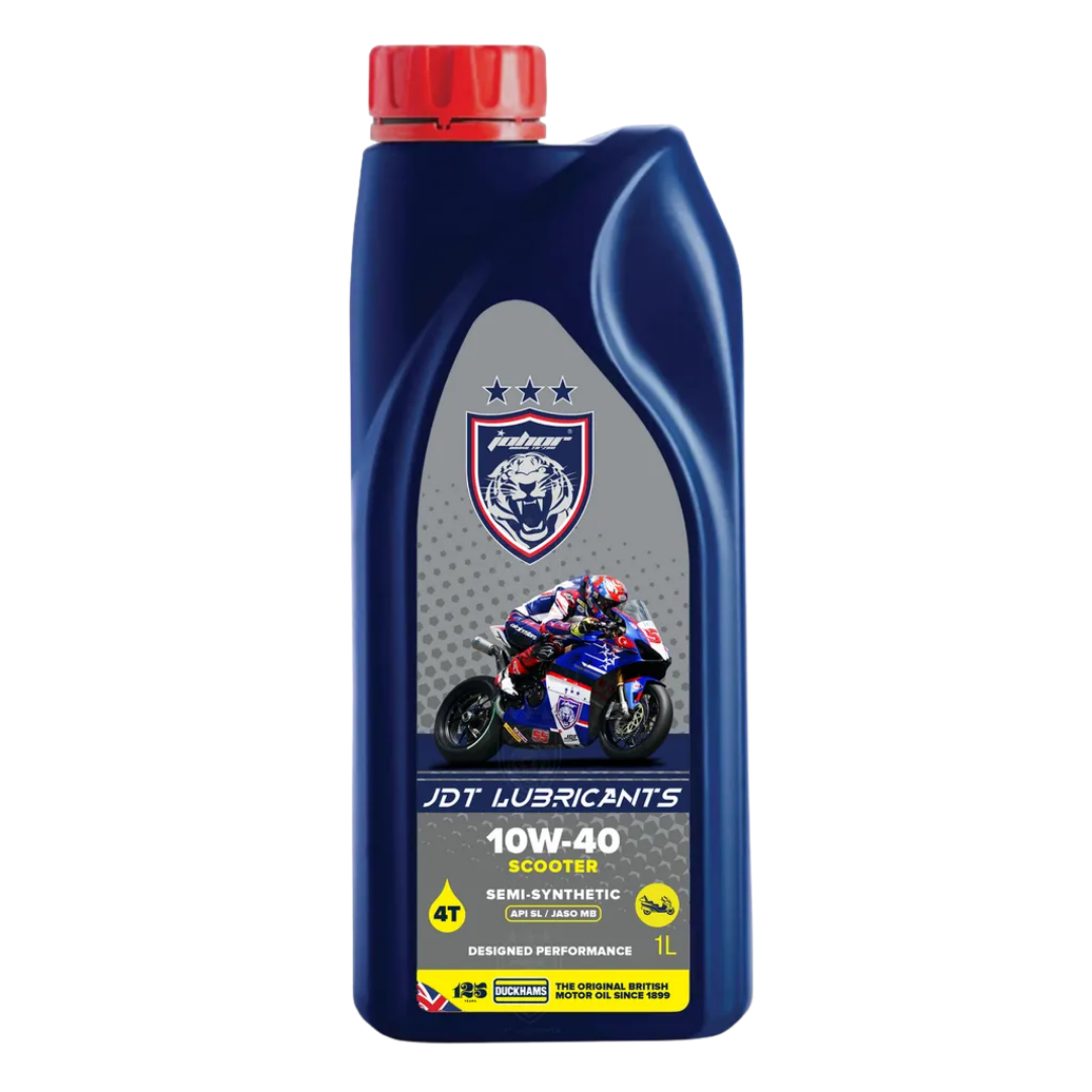 JDT LUBRICANTS SEMI SYNTHETIC 10W40 SL JASO MB2 - 1L