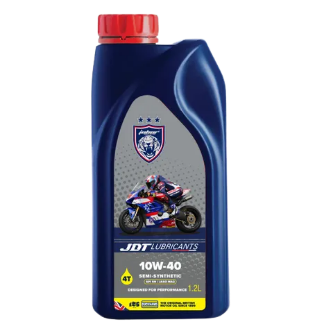 JDT LUBRICANTS SEMI SYNTHETIC 10W40 SN JASO MA2 - 1.2L