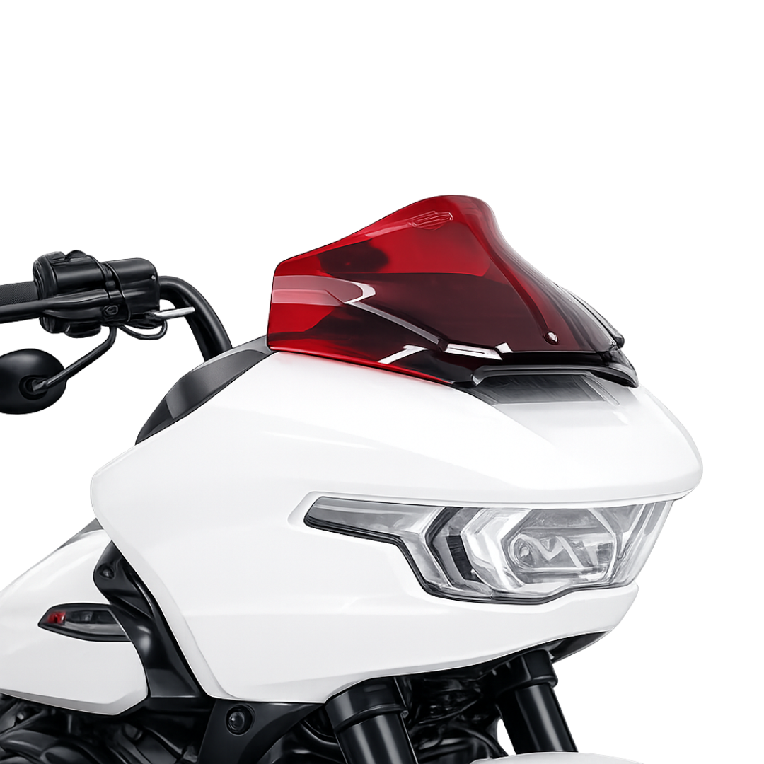 KLOCK WERKS WINDSHIELD 10 INCH FOR HARLEY CVO 121 - RED
