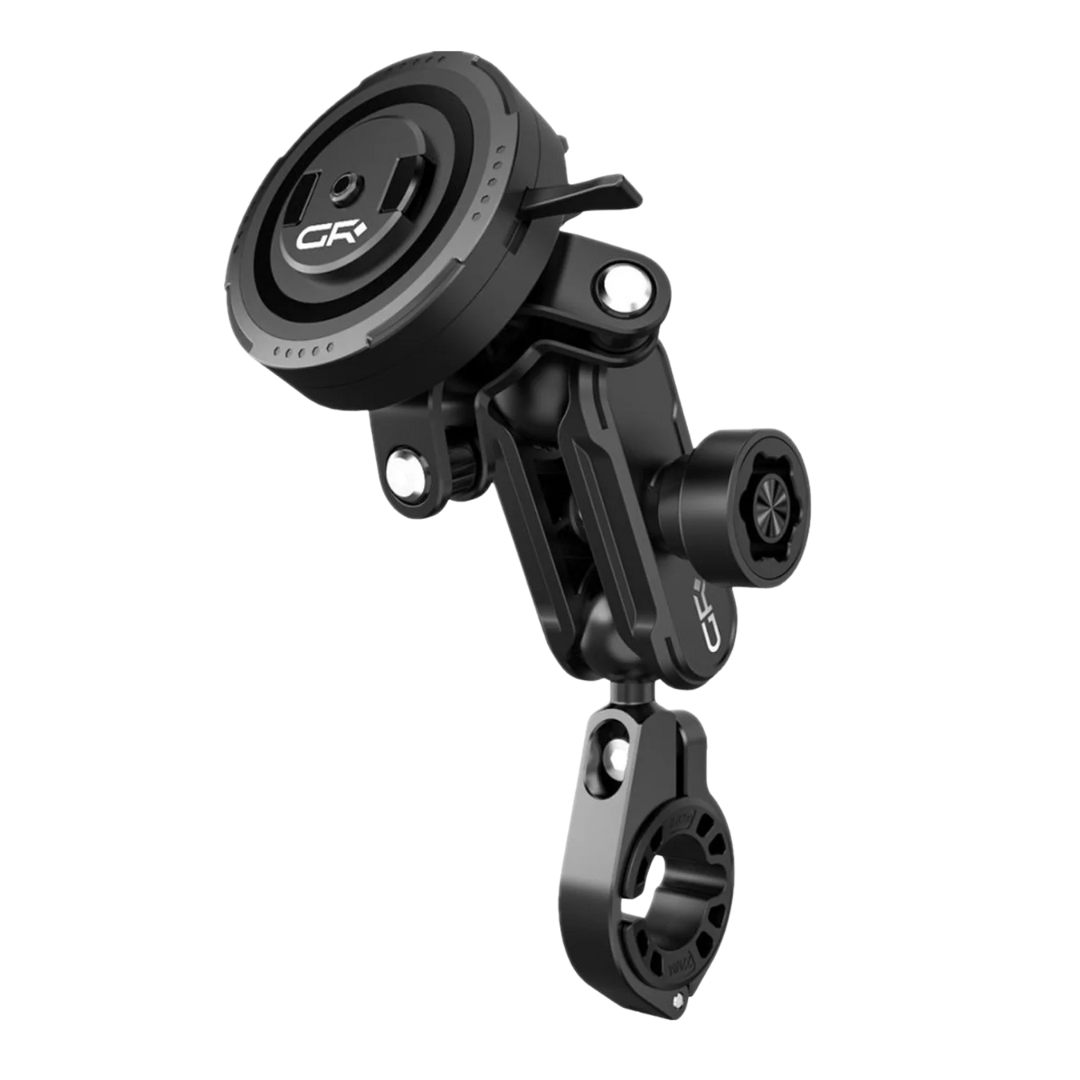 GRXPLORE PHONE HOLDER QUICK RELEASE MT6-B ANTI THEFT HANDLE MOUNT KIT WITH VIBRATION DAMPER