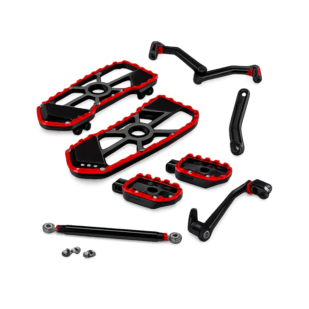 REBUFFINI FRONT&REAR FOOTREST KIT SET FOR HARLEY CVO 121