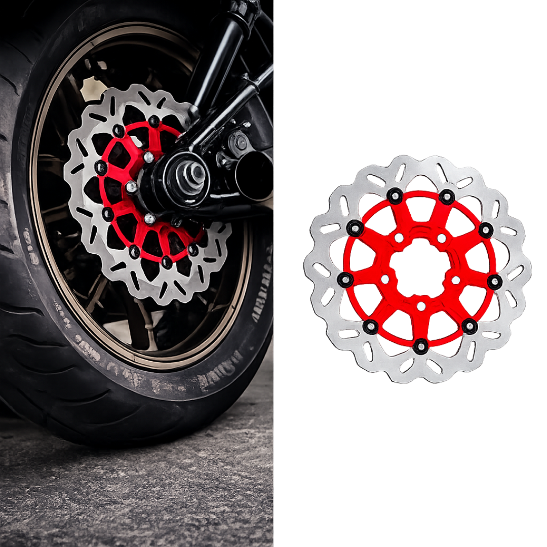 GBRAKE HIGH PERFORMANCE BRAKE DISCS - RED/SILVER