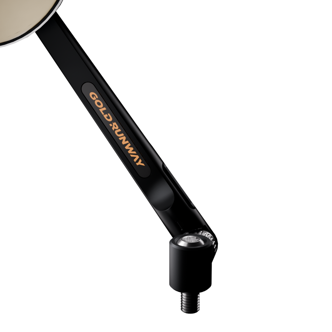 GOLD RUNWAY REARVIEW MIRROR SQUARE BSD - RM06 BSD