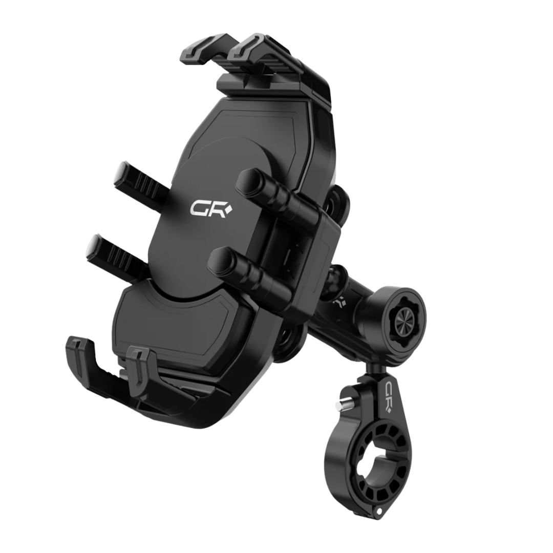 GRXPLORE PHONE HOLDER GS2 HANDLE MOUNT 4.7"-7.2" PHONE WITH VIBRATION DAMPER AND LOCK