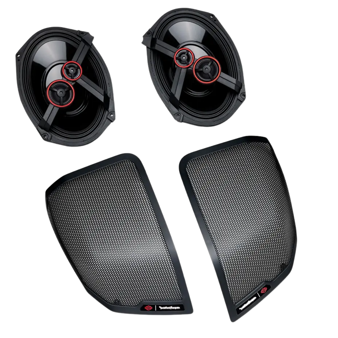 HARLEY DAVIDSON ROAD GLIDE CVO 121 REAR SIDE BOX SPEAKER SET - STAGE 3