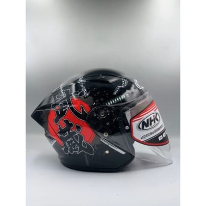NHK  S1GP S BUSHIDO (MUSASHI RIMAX) BLACK/RED GLOSSY M